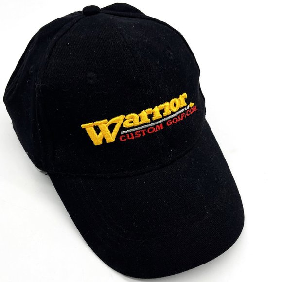 Warrior Custom Golf Mens Blue Corduroy Hook & Loop Adjustable Baseball Hat Cap - Picture 1 of 6
